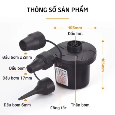 Bơm Hơi Điện Chuyên Dụng - Tăng áp lực cho bể, phao bơi, ghế đệm - Giá chỉ 15.000 VND (Giá gốc 18.000 VND) 4 Bơm Hơi Điện Chuyên Dụng - Tăng áp lực cho bể, phao bơi, ghế đệm - Giá chỉ 15.000 VND (Giá gốc 18.000 VND) 4