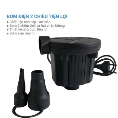 Bơm Hơi Điện Chuyên Dụng - Tăng áp lực cho bể, phao bơi, ghế đệm - Giá chỉ 15.000 VND (Giá gốc 18.000 VND)