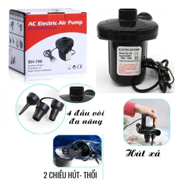Bơm hút chân không 2 chiều mini - Dùng cho phao bơi, ghế hơi, giảm còn 75.000₫
