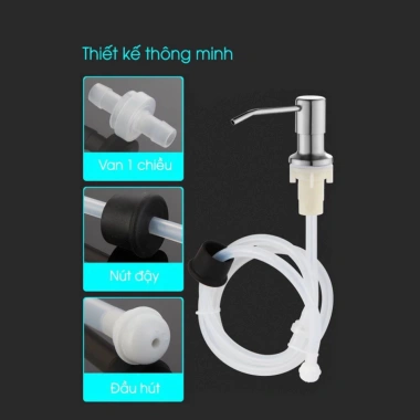 Bơm hút dầu rửa bát, xà phòng có vòi xịt tiện lợi - Gắn chìm dưới bồn rửa, thẩm mỹ cao, chỉ 38.996 ₫