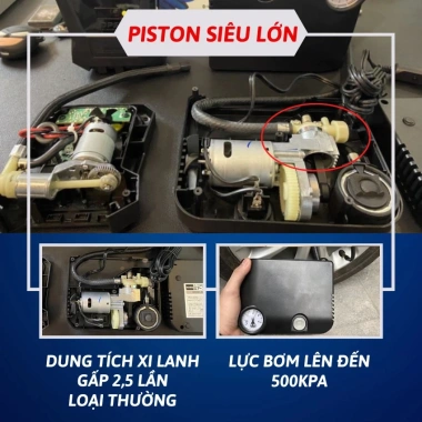 Bơm lốp ô tô 12V siêu mạnh Dùng cho xe máy xe đạp ô tô chỉ 52.000₫ 2 Bơm lốp ô tô 12V siêu mạnh Dùng cho xe máy xe đạp ô tô chỉ 52.000₫ 2