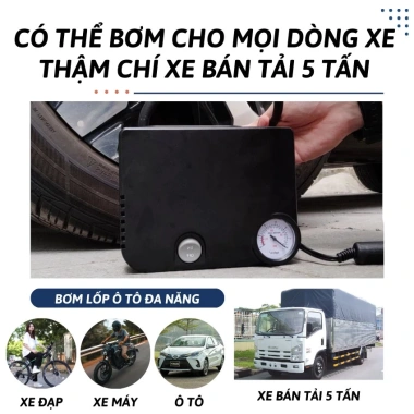Bơm lốp ô tô 12V siêu mạnh Dùng cho xe máy xe đạp ô tô chỉ 52.000₫ 6 Bơm lốp ô tô 12V siêu mạnh Dùng cho xe máy xe đạp ô tô chỉ 52.000₫ 6