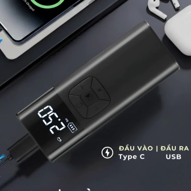 Bơm lốp ô tô & xe máy XCHAT tự động 6.000mAh, công suất cao, động cơ Đức, bảo hành 24 tháng - 759.000 VND 5