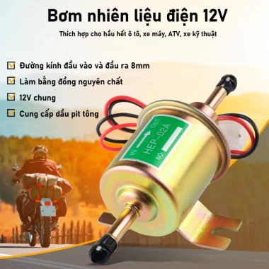 Bơm Nhiên Liệu Điện Tử MONQIQI 12V Đa Dụng Xe Hơi Xe Máy - Tiết Kiệm, Giá 130.000₫ 5