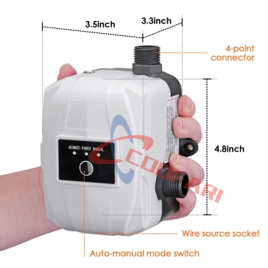 Bơm tăng áp 24V 180W mini cho bồn rửa, vòi sen - Nối pin năng lượng mặt trời, giá 539.999 VND