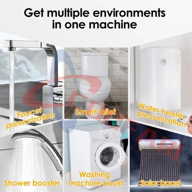 Bơm tăng áp 24V 180W mini cho bồn rửa, vòi sen - Nối pin năng lượng mặt trời, giá 539.999 VND