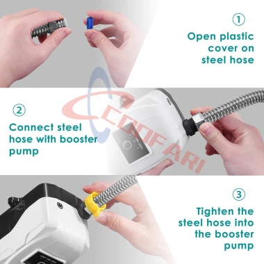 Bơm tăng áp 24V 180W mini cho bồn rửa, vòi sen - Nối pin năng lượng mặt trời, giá 539.999 VND
