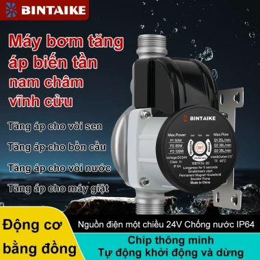 Bơm Tăng Áp Mini BINTAIKE 3 Cấp - Dùng cho Nước Nóng, Ống Dẫn - Tiết kiệm cho Gia Đình, Giá chỉ 860.000đ