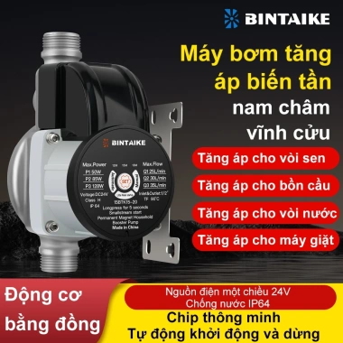 Bơm Tăng Áp Mini BINTAIKE 3 Cấp - Dùng cho Nước Nóng, Ống Dẫn - Tiết kiệm cho Gia Đình, Giá chỉ 860.000đ