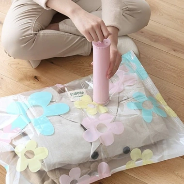 Bơm tay hút chân không gọn quần áo chăn mền, tiết kiệm diện tích, chỉ 19.000₫ 2