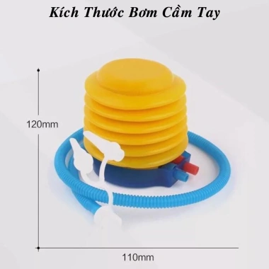 Bơm Tay Mini Dậm Chân Amalife – Bơm Phao Bơi, Bóng Yoga Đa Năng, Nhựa Cao Cấp 29k
