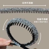 Bờm Tóc Đá Băng Đô Ánh Có Răng Xước Cố Định Dự Tiệc Hàn Quốc 22.800 VND 4