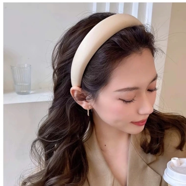 Bờm tóc mẹ và bé Y348 - bờm tết gấm xốp phồng phối áo dài, giá ưu đãi 42.000₫ 4