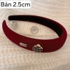 Bờm tóc nữ màu đỏ vải nhung lụa - Phong cách Tết sang trọng, giảm còn 20.000đ 8