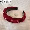 Bờm tóc nữ màu đỏ vải nhung lụa - Phong cách Tết sang trọng, giảm còn 20.000đ 9