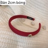 Bờm tóc nữ màu đỏ vải nhung lụa - Phong cách Tết sang trọng, giảm còn 20.000đ 10