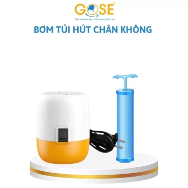 Bơm túi hút chân không mạnh cho quần áo, chăn màn - Thao tác dễ dàng, giá 7.000₫