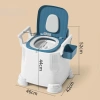 Bồn Cầu Di Động cho Người Già & Bà Bầu - Tay Vịn Chắc Chắn, Tựa Lưng, Trọng Tải 100kg, 612k 8