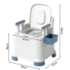 Bồn Cầu Di Động cho Người Già & Bà Bầu - Tay Vịn Chắc Chắn, Tựa Lưng, Trọng Tải 100kg, 612k 9
