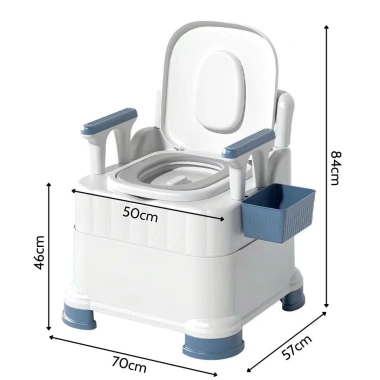 Bồn Cầu Di Động cho Người Già & Bà Bầu - Tay Vịn Chắc Chắn, Tựa Lưng, Trọng Tải 100kg, 612k 9 Bồn Cầu Di Động cho Người Già & Bà Bầu - Tay Vịn Chắc Chắn, Tựa Lưng, Trọng Tải 100kg, 612k 9