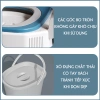 Bồn cầu di động tăng giảm chiều cao, chống trượt, khử mùi, tay vịn chắc chắn, tải trọng 100kg - Bô vệ sinh người già 8