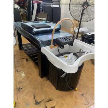 Bồn gội tai thỏ nhựa kèm phụ kiện trong bồn - Giá ưu đãi 750.000, không kèm chân kê, thay thế giường dùng bồn tai thỏ 5
