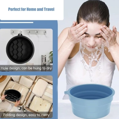 Bồn Rửa Mặt Silicone Gập Lại Ice Facials Washbasin - Làm Mát Da, Chăm Sóc Da Mặt, Giá 206.814₫ 4