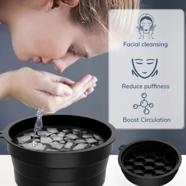 Bồn Rửa Mặt Silicone Gập Lại Ice Facials Washbasin - Làm Mát Da, Chăm Sóc Da Mặt, Giá 206.814₫ 5