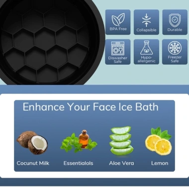 Bồn Rửa Mặt Silicone Gập Lại Ice Facials Washbasin - Làm Mát Da, Chăm Sóc Da Mặt, Giá 206.814₫ 7
