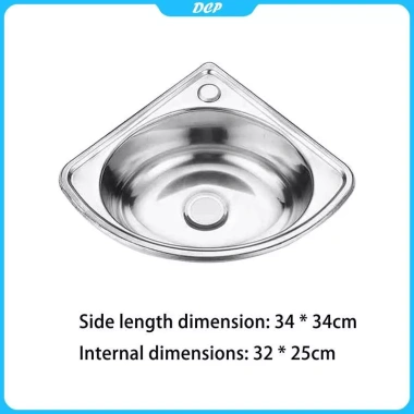 Bồn rửa RV thép không gỉ, nhỏ gọn đa năng cho nhà bếp, phòng tắm, cắm trại Motorhome - 187.400 VND