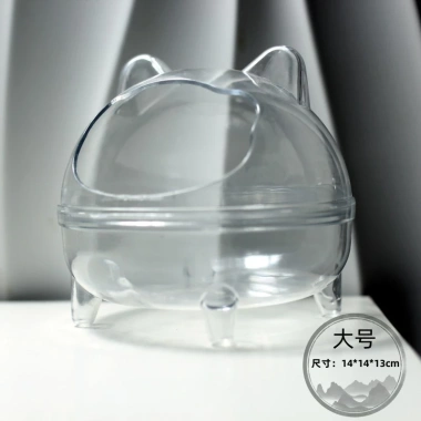 Bồn Tắm Cát Hamster - Phòng Tắm Gấu Vàng Nhỏ, Dùng Kép, KNVA - Giá 78.740₫