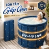 Bồn tắm gấp gọn HPS cho người lớn, 7 lớp giữ nhiệt 3h, dễ tháo lắp, bể bơi gấp gọn bé 150L - Giá 369.000₫