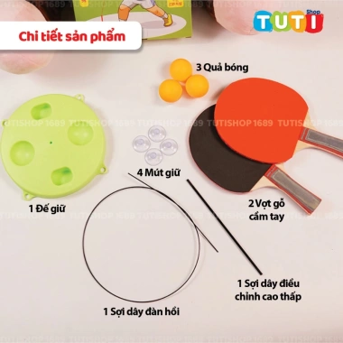 Bóng bàn tập phản xạ cho bé – Cột thông minh phát triển phản xạ, chỉ 42.000₫