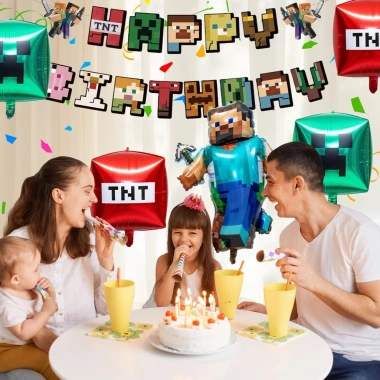 Bóng bay lá Minecraft đặc biệt - Đạo cụ sinh nhật, đồ tiệc, 17.280 VND greiwe2vn