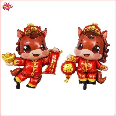 Bóng Bay Ngựa Đứng Trang Trí Năm Mới Giáng Sinh - 1 chiếc Hoạt Hình Giá 38.124 VND 2