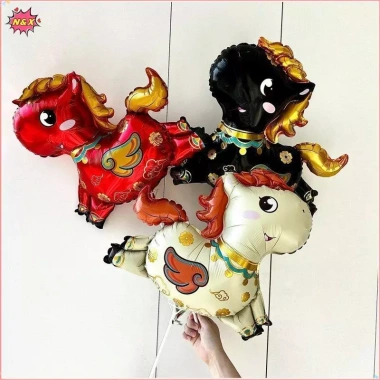 Bóng Bay Ngựa Đứng Trang Trí Năm Mới Giáng Sinh - 1 chiếc Hoạt Hình Giá 38.124 VND 4