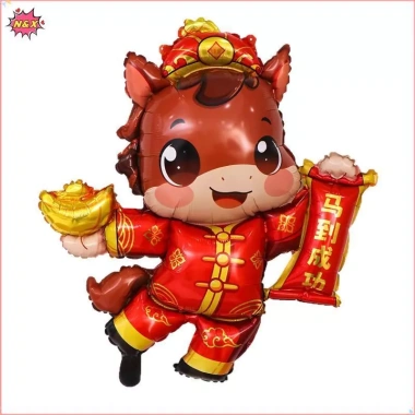 Bóng Bay Ngựa Đứng Trang Trí Năm Mới Giáng Sinh - 1 chiếc Hoạt Hình Giá 38.124 VND 6