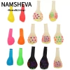 Bong Bóng Neon 12 Inch NAMSHEVA 120 Chiếc UV Trái Tim Đen Đầy Màu Sắc Sinh Nhật