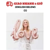Bóng Chữ Love Nhiều Màu 70cm - Trang Trí Ngày 8/3, Quà Phụ Nữ, Giá 45.000đ