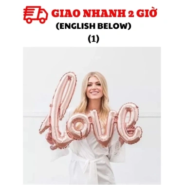 Bóng Chữ Love Nhiều Màu 70cm - Trang Trí Ngày 8/3, Quà Phụ Nữ, Giá 45.000đ 7