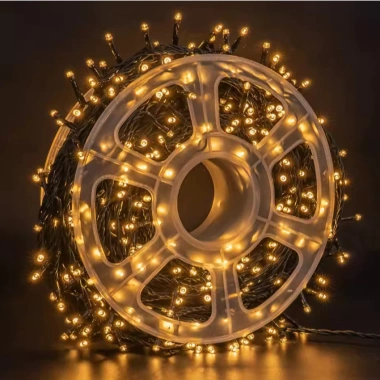 Bóng Dây Đen 100M-800 LED Trang Trí Giáng Sinh Noel, Ánh Sáng Vàng Rực Rỡ, Giá 492k 4