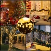 Bóng Dây Đen 100M-800 LED Trang Trí Giáng Sinh Noel, Ánh Sáng Vàng Rực Rỡ, Giá 492k 5