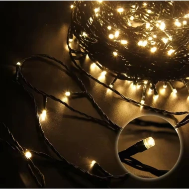 Bóng Dây Đen 100M-800 LED Trang Trí Giáng Sinh Noel, Ánh Sáng Vàng Rực Rỡ, Giá 492k 6
