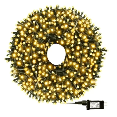 Bóng Dây Đen 100M-800 LED Trang Trí Giáng Sinh Noel, Ánh Sáng Vàng Rực Rỡ, Giá 492k 7