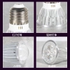 Bóng đèn huỳnh quang đặc biệt 2 màu - Đầu LED ánh tím, cốc đèn, đế vít, bút vẽ IFZM, giảm giá 276k 4