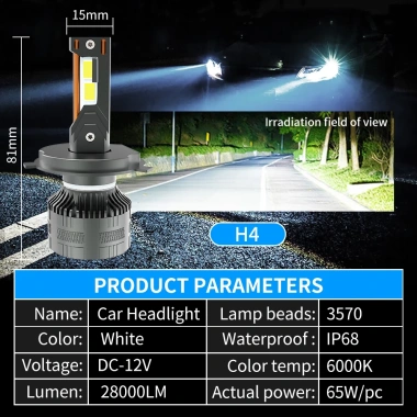 Bóng đèn LED 130W 28.000LM Canbus 6.500K 9.005 9.006 H11 H4 H7 - Sáng nhất, giá ưu đãi 753.500 VND 3 Bóng đèn LED 130W 28.000LM Canbus 6.500K 9.005 9.006 H11 H4 H7 - Sáng nhất, giá ưu đãi 753.500 VND 3