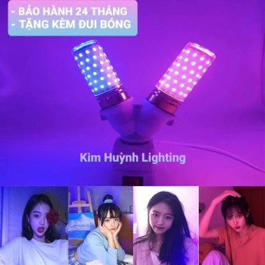 Bóng đèn LED 3 màu siêu sáng, chuyển đổi nhanh, tiết kiệm điện - Giá chỉ 69.000₫