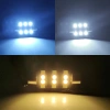 Bóng đèn LED ba màu T10 C5W/W5W 31‑41mm, tiết kiệm năng lượng, sáng mạnh, giá ưu đãi 10