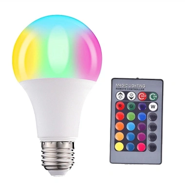 Bóng đèn LED E27 7W RGB 7 màu - Điều khiển từ xa, giảm giá 22% 2