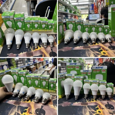 Bóng đèn LED MPE 7-40W, ánh sáng trắng/vàng, chống nước, tiết kiệm điện